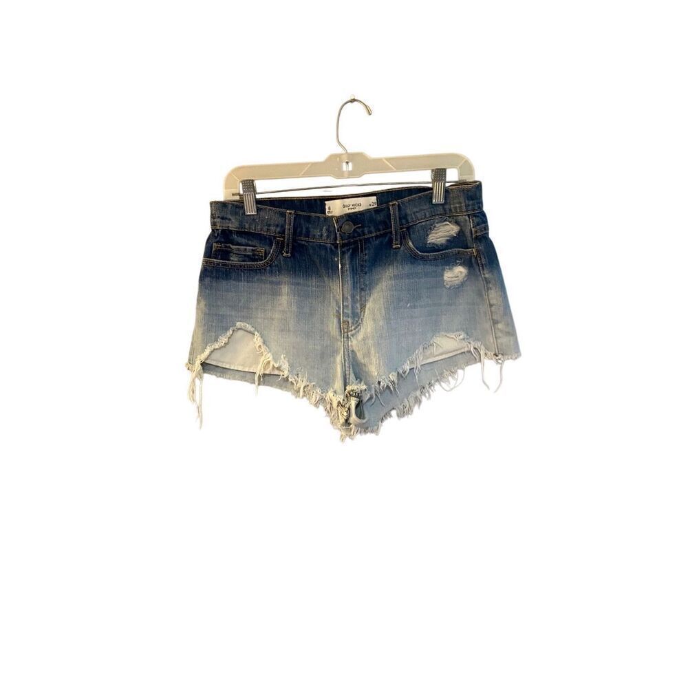 Gilly hicks women’s distressed denim shorts, size 29